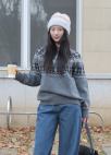 사이드 턱 데님 팬츠_BLUE_13