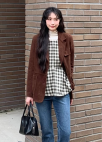 페플럼 체크 자켓_KHAKI_5