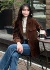 부츠컷 자수 데님 팬츠_BLUE_13