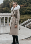 폭스퍼 후드 벨티드 구스다운_BEIGE_9