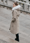 폭스퍼 후드 벨티드 구스다운_BEIGE_7