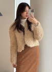 V넥 부클퍼 자켓_BEIGE_5