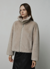 카라 집업 페이크 퍼 자켓_LIGHT GREY_5