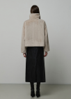 카라 집업 페이크 퍼 자켓_LIGHT GREY_8