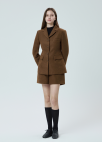 [Exclusive]하프 셋업 팬츠_BROWN_5