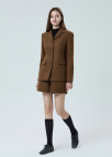[Exclusive]하프 셋업 팬츠_BROWN_6