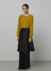 울브랜드 레이어드 니트탑_YELLOW_7