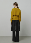 울브랜드 레이어드 니트탑_YELLOW_8