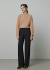 캐시미어 블렌드 모크넥 니트 풀오버_SALMON_14