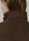 하이넥 카라 핸드메이드 울 코트_BROWN_7