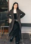 핸드메이드 라마 블렌디드 코트_DARK GREY_7