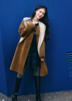 패널 플레어 미니 스커트_NAVY_6