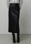 H라인 레더 스커트_BLACK_7