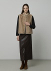 H라인 레더 스커트_BROWN_9