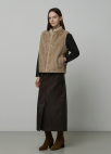 H라인 레더 스커트_BROWN_10