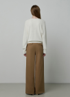 스티치 와이드 팬츠_DARK BEIGE_8