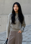 알파카 블렌디드 레이어드 니트_GREY_9