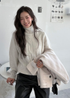 헤어리 텍스쳐 앙고라 울 터틀넥 니트_IVORY_14