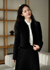 벨벳 미니 스커트_BLACK_11