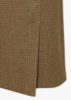 체크 슬릿 울 스커트_KHAKI_14