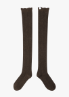스칼럽 골지 니삭스_BROWN_10