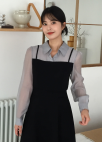 텍스처 블록 뷔스티에 원피스_BLACK_18