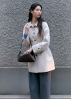 페이크 레더 미니 호보백_BROWN_14