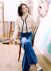 변형 절개 스트레이트 데님 팬츠_BLUE_7