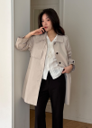 [Exclusive]벨티드 하프 트렌치 코트_LIGHT BEIGE_5