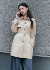 [Exclusive]벨티드 하프 트렌치 코트_LIGHT BEIGE_13