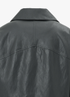페이크 레더 카라 자켓_DARK GREY_14