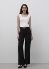 버클 포인트 벨티드 팬츠_BLACK_4