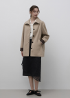 [Exclusive]하이넥 스웨이드 하프 자켓_LIGHT BEIGE_9