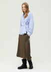 [시즌오프]제천 스트링 언밸런스 롱 스커트_KHAKI GREY_11