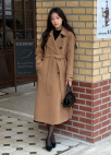 [Exclusive]사이드버튼 트렌치 핸드메이드 코트_CAMEL_10
