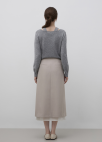 [Exclusive]플리츠 롱 스커트_LIGHT BEIGE_7
