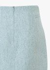 울 블렌디드 텍스쳐 블록 미니 스커트_MINT_21