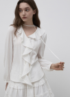 [Exclusive]러플 레이스 블라우스_WHITE_8