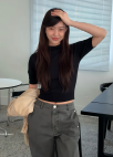 [Exclusive]하프 슬리브 니트 풀오버_BLACK_10