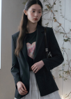 [Exclusive]테일러드 카라 싱글 자켓_BLACK_4
