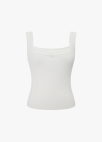 스퀘어넥 리브 니트 슬리브리스_WHITE_11