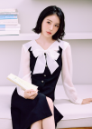 보우타이 블라우스_IVORY_4
