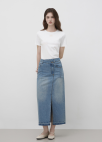 [Exclusive]미니 로고 포인트 베이직 티셔츠_WHITE_21