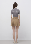 [Exclusive]벨티드 플리츠 미니 스커트_BEIGE_22