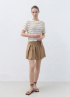 [Exclusive]벨티드 플리츠 미니 스커트_BEIGE_13