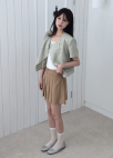[Exclusive]벨티드 플리츠 미니 스커트_BEIGE_33