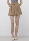 [Exclusive]벨티드 플리츠 미니 스커트_BEIGE_21