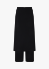 [시즌오프]레이어드 스트럭처 스커트 팬츠_BLACK_10