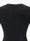 [시즌오프]워시드 리브드 슬림 티셔츠_DARK GREY_18