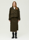 [시즌오프]언밸런스 버클 포인트 미디 스커트_DARK KHAKI_6